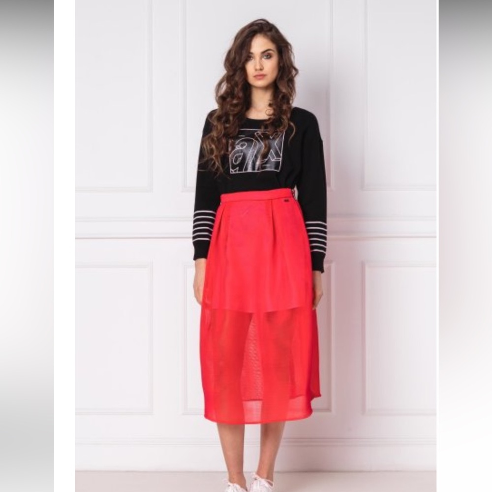 Armani Exchange Nylon and Mesh Skirt - Size 6